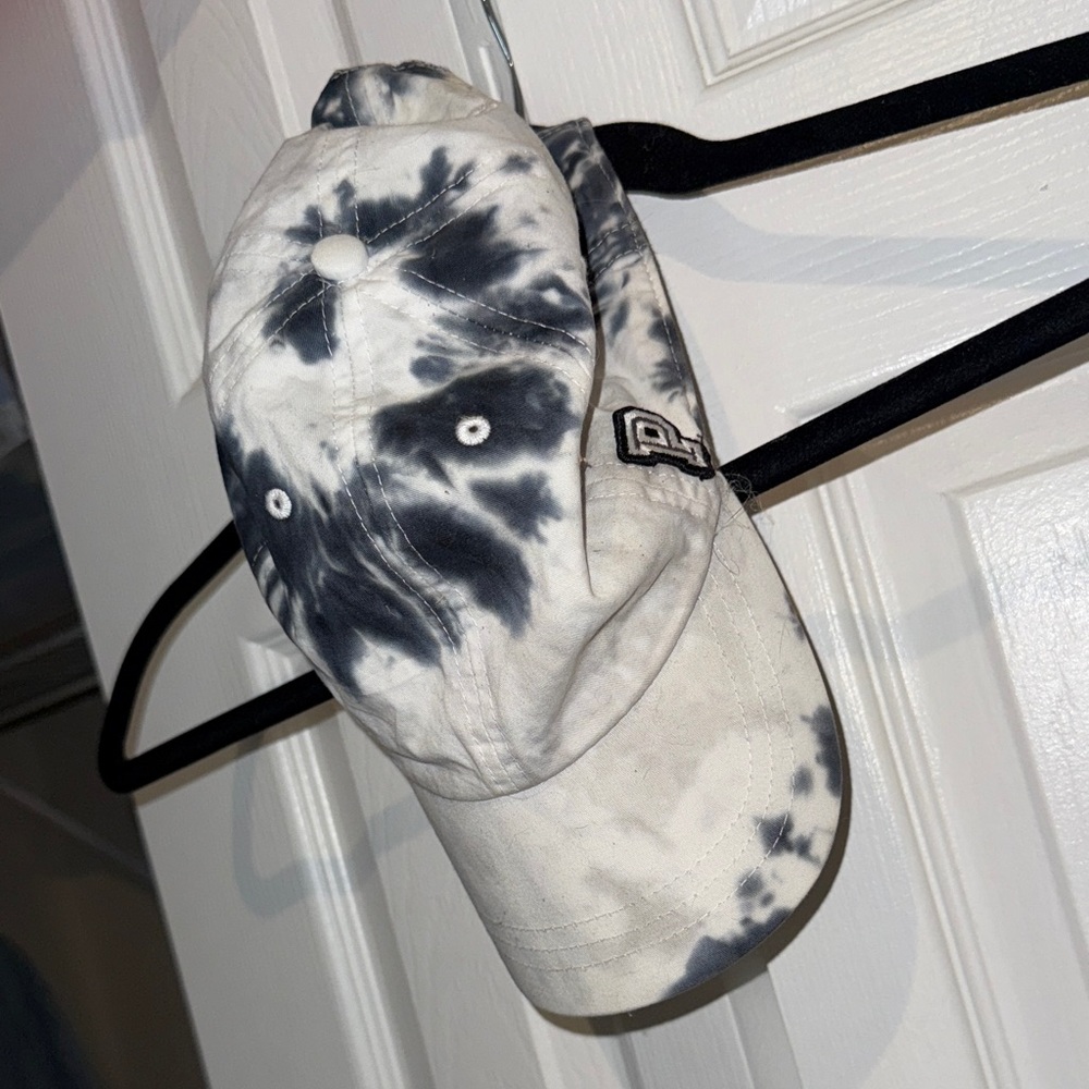 PINK Victoria's Secret Tie-Dye Cap - Black and White
